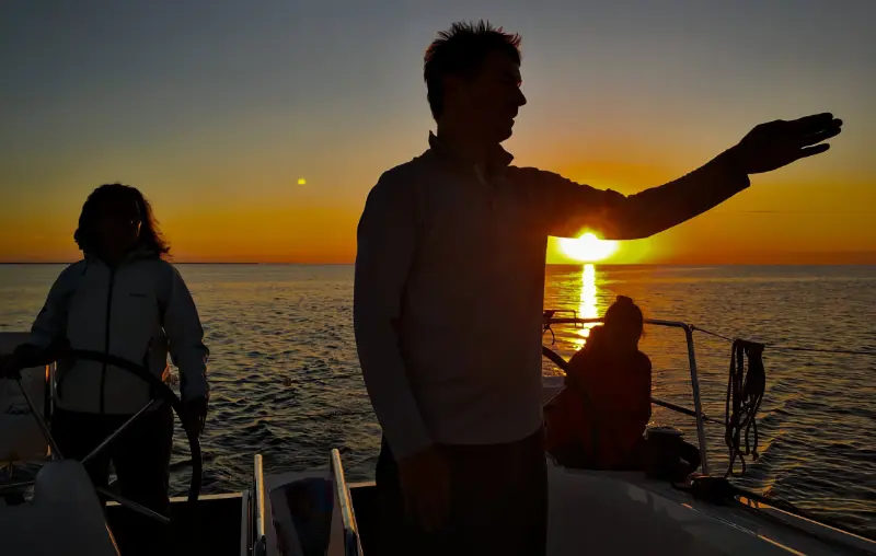 Sorties Nocturnes école de voile ZigZag Genève Full Moon